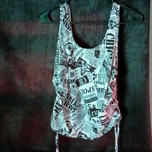 Tank Top, authentic design, Size M, adjustable sides.